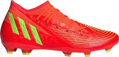 Adidas Predator Edge.3 FG Χαμηλά Ποδοσφαιρικά Παπούτσια με Τάπες Solar Red / Team Solar Green / Core Black