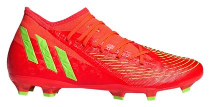 adidas Predator Edge.3 Ποδοσφαιρικά Παπούτσια με Τάπες FG Solar Red / Team Solar Green / Core Black - Adidas