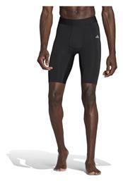 adidas Techfit Aeroready Ανδρικό Αθλητικό Κολάν Compression Κοντό Μαύρο - Adidas