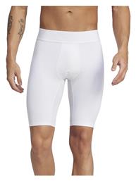 adidas Techfit Ανδρικό Αθλητικό Κολάν Κοντό Λευκό - Adidas