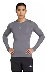 adidas Techfit Ισοθερμική Μπλούζα Γκρι - Adidas
