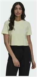 Tennis Luxe Κοντομάνικο Crop Top Κίτρινο Adidas