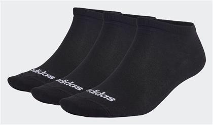 Thin Linear Low-Cut Αθλητικές Κάλτσες Μαύρες 3 Ζεύγη Adidas