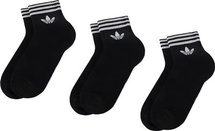 Adidas Trefoil Αθλητικές Κάλτσες Μαύρες 3 Ζεύγη από το Z-mall