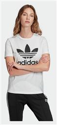 Trefoil Γυναικείο Αθλητικό T-shirt Λευκό Adidas από το MybrandShoes