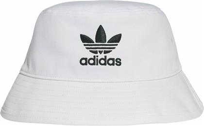 Adidas Trefoil Υφασμάτινo Ανδρικό Καπέλο Στυλ Bucket Λευκό από το Modivo