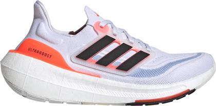 Adidas Ultraboost Light Γυναικεία Αθλητικά Παπούτσια Running Cloud White / Core Black / Solar Red
