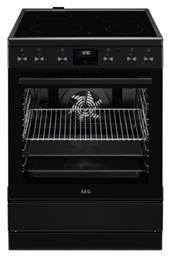 Ελεύθερη με Κεραμικές Εστίες Μαύρη 5000 Surroundcook AEG