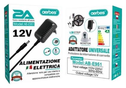 AB-E951 Universal Τροφοδοτικό 12 έως 12V 1A 12W Aerbes