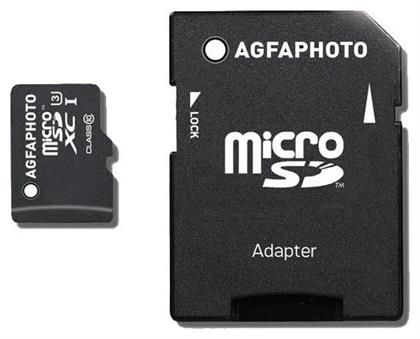 microSDXC 128GB Class 10 U3 V10 High Speed με αντάπτορα AgfaPhoto