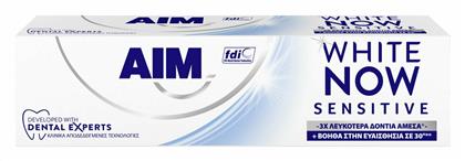 AIM White Now Sensitive Οδοντόκρεμα για Λεύκανση 75ml από το e-Fresh