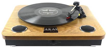ATT-09 Πικάπ με Ενσωματωμένα Ηχεία Καφέ Akai