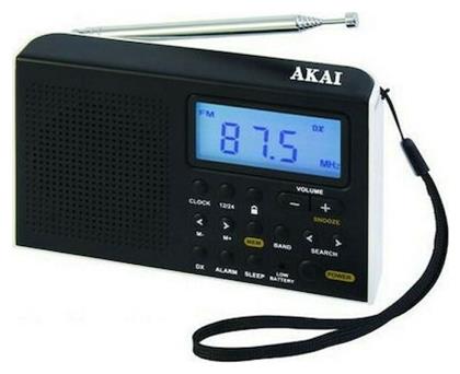 AWBR-305 Φορητό Ραδιόφωνο Μπαταρίας Μαύρο Akai