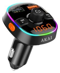 FM Transmitter Αυτοκινήτου με Bluetooth / MicroSD / USB Akai