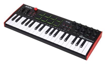 Midi Controller MPK mini Plus με 37 Πλήκτρα σε Μαύρο Χρώμα Akai