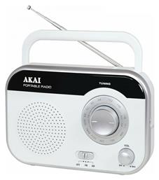 PR003A-410 Φορητό Ραδιόφωνο Ρεύματος Λευκό Akai