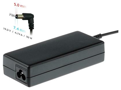 Φορτιστής Laptop 90W 19.0V 4.7A για HP χωρίς Καλώδιο Τροφοδοσίας Akyga