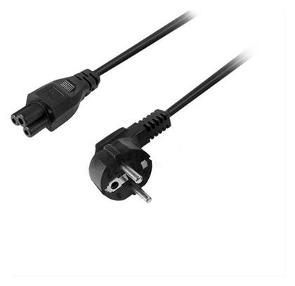 Schuko - IEC C5 Cable 1.5m Μαύρο (AK-NB-01A) Akyga