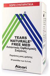 Tears Naturale Free Med Οφθαλμικές Σταγόνες για Ξηροφθαλμία 30x0.4ml Alcon