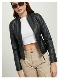 Γυναικείο Biker Jacket Μαύρο Alcott