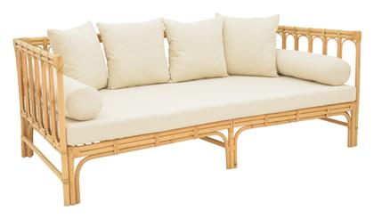 Alessa Τριθέσιος Καναπές Εξωτερικού Χώρου Rattan με Μαξιλάρια 200x100x76cm - Pakketo