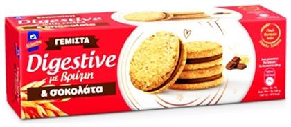 Μπισκότα Βρώμης Digestive με Γέμιση Σοκολάτα 250gr Αλλατίνη