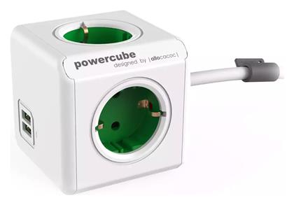 Extended PowerCube 4 Θέσεων με 2 USB-A και Καλώδιο 1.5m Allocacoc
