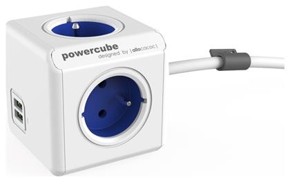 Extended PowerCube 4 Θέσεων με 2 USB-A και Καλώδιο 1.5m Allocacoc