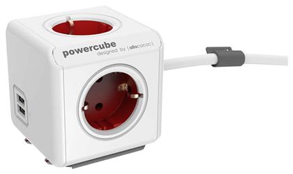 PowerCube 4 Θέσεων με 2 USB-A και Καλώδιο 1.5m Allocacoc