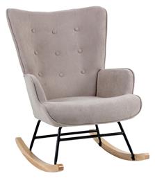 Alma Rocking Πολυθρόνα Καφέ 67x86x92cm - Woodwell