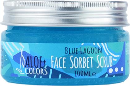 Aloe Colors Sorbet Blue Lagoon Scrub για Προσώπο & Σώμα σε Gel 100ml