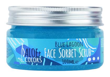 Aloe Colors Sorbet Blue Lagoon Scrub για Προσώπο & Σώμα σε Gel 100ml