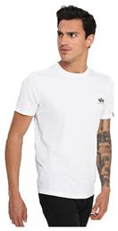 Basic Small Logo White Alpha Industries