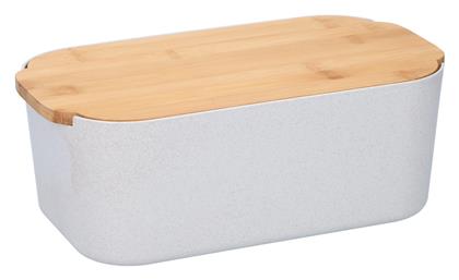 Appliances Ψωμιέρα με Καπάκι Πλαστική σε Λευκό Χρώμα 33x12x18.5cm Alpina