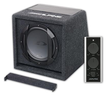 Αυτοενισχυόμενο Subwoofer Αυτοκινήτου 8'' 100W RMS με Κούτα Alpine