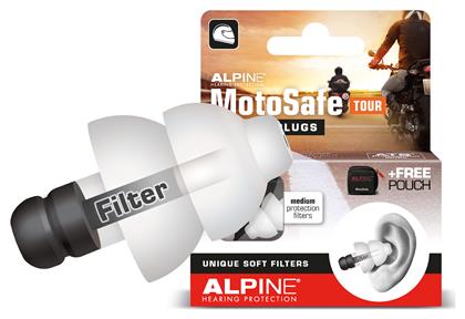 Motosafe Tour Ωτοασπίδες 2τμχ σε Μαύρο Χρώμα 111.23.110 Alpine