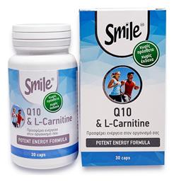 Smile Coenzyme Q-10 & L-Carnitine 30 κάψουλες AM Health