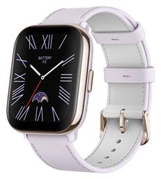 Active Aluminium Αδιάβροχο Smartwatch με Παλμογράφο (Lavender Purple) Amazfit