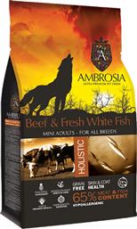 Ambrosia Adult Mini Beef & Fresh White Fish Grain Free 6kg από το Plus4u