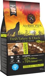 Ambrosia Grain Free Adult Turkey & Duck 12kg + 2kg από το Plus4u