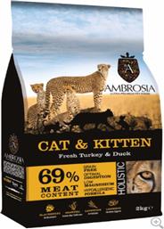 Ambrosia Grain Free Cat & Kitten Turkey & Duck 2kg από το Plus4u