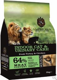 Ambrosia Grain Free Indoor Cat & Urinary Care Turkey & Chicken 2kg από το Plus4u