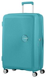 Soundbox Spinner Expandable Μεγάλη Βαλίτσα Ταξιδίου Σκληρή Turquoise με 4 Ρόδες Ύψους 77εκ. American Tourister