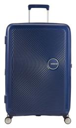 Soundbox Spinner Μεσαία Βαλίτσα Ταξιδίου Σκληρή Μπλε με 4 Ρόδες Ύψους 67εκ. American Tourister