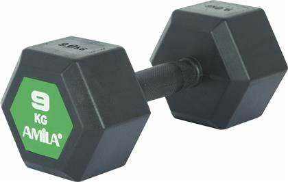 Βαράκι Εξάγωνο Λαστιχένιο 1 x 9kg Amila