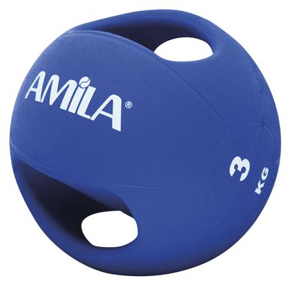AMILA Μπάλα Medicine 22cm, 3kg σε Μπλε Χρώμα - Amila