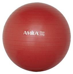 AMILA Μπάλα Pilates 55cm, 1kg σε Κόκκινο Χρώμα - Amila