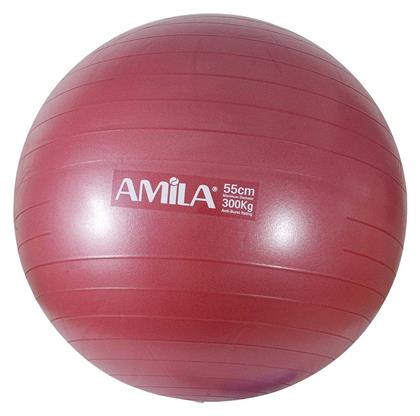 AMILA Μπάλα Pilates 65cm, 2kg σε Κόκκινο Χρώμα Bulk - Amila