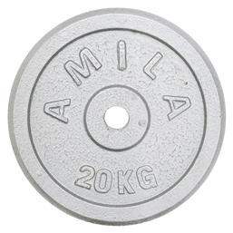 AMILA Δίσκος Μεταλλικός 1 x 20kg Φ28mm - Amila
