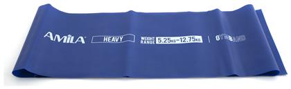 AMILA Ελαστικός Ιμάντας Γυμναστικής Σκληρός Μπλε 1,2m - Amila